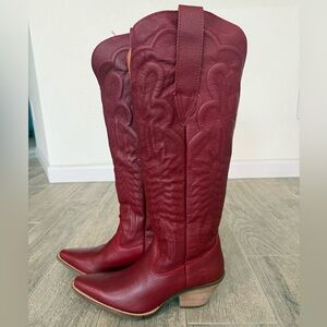 dingo Red Raisin Kane Western Boots